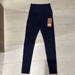 Midnight Blue High-Waisted High Rise Leggings XS